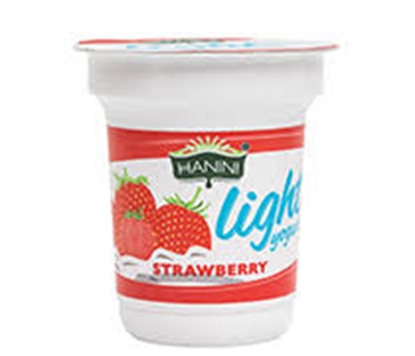 Picture of HANINI LIGHT YOGURT STRAWBERRY 160GR